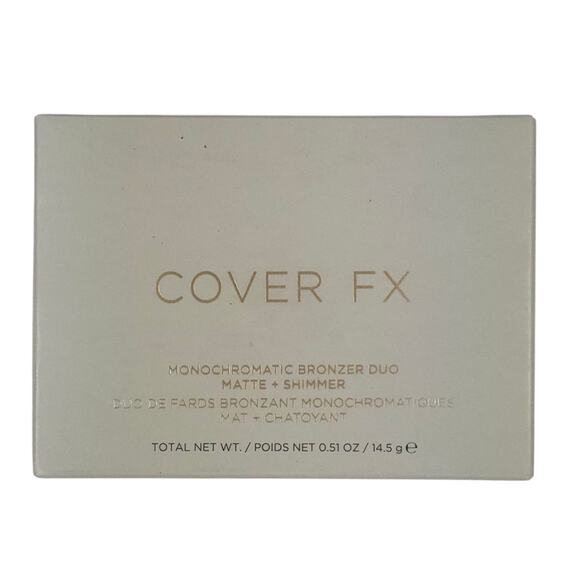 Cover FX Monochromatic Cheek Duo Bronzer Matte + Shimmer Sunkissed Bronze - Picture 2 of 9